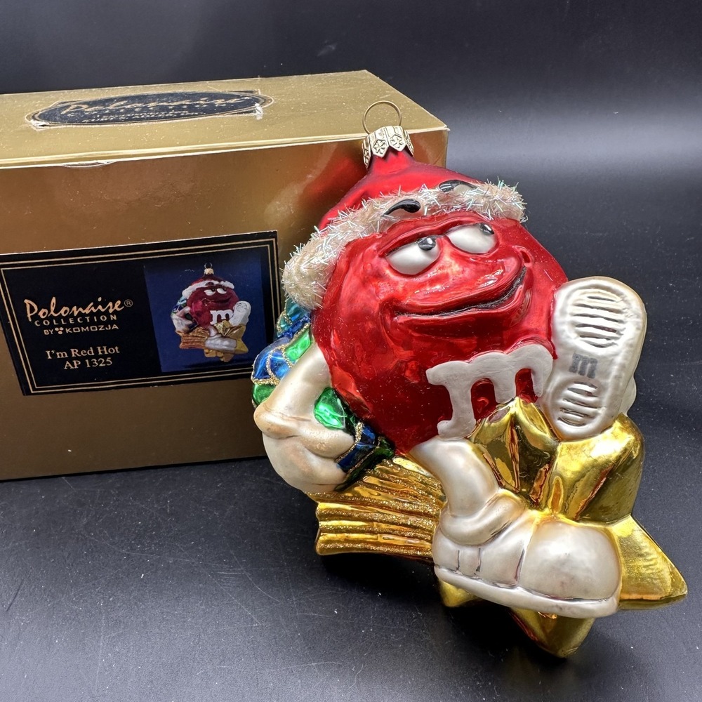 POLONAISE‎ KURT ADLER IM RED HOT M&M'S AP1325 5" ORNAMENT